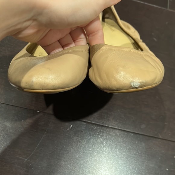 Cole Haan Beige Leather Ballet Flats Size 6.5 - Picture 2 of 5